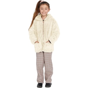 image:imageVolcom Girls Lived in Lounge Phuz Up Sherpa Zip Fleece JacketCream