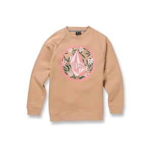 image:imageVolcom Girls Truly Stokin Crew Fleece SweatshirtHazelnut