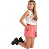 image:imageVolcom Girls Strutin Stone Elastic Waist Cut Off ShortElectric Coral