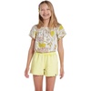 image:imageVolcom Girls Strutin Stone Elastic Waist Cut Off ShortLime
