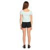 image:imageVolcom Girls Cryptogram Short Sleeve Knit ShirtPale Aqua