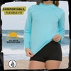 image:imageVolcom Girls Rash Guard for Girls Long Sleeve Swim Shirt SPF50Aqua
