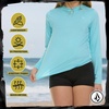 image:imageVolcom Girls Rash Guard for Girls Long Sleeve Swim Shirt SPF50Aqua
