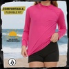 image:imageVolcom Girls Rash Guard for Girls Long Sleeve Swim Shirt SPF50Fuchsia