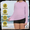 image:imageVolcom Girls Rash Guard for Girls Long Sleeve Swim Shirt SPF50Lavender