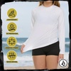 image:imageVolcom Girls Rash Guard for Girls Long Sleeve Swim Shirt SPF50White