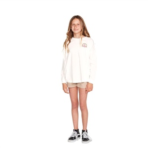 image:imageVolcom Girls Werkin Doubles Long Sleeve TeeStar White
