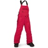 image:imageVolcom Boys Youth Barkley Bib Overall Snowboard PantRed