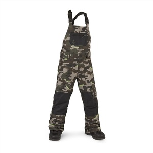 image:imageVolcom Boys Youth Barkley Bib Overall Snowboard PantArmy Camo