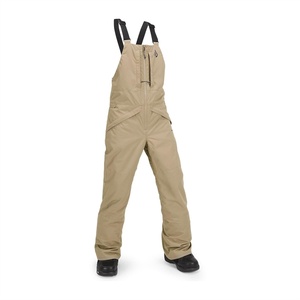image:imageVolcom Boys Youth Barkley Bib Overall Snowboard PantDark Khaki S4