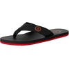 image:imageVolcom Mens Daycation Flip Flop Sandal  Soft Brushed Recliner Comfort Foam FootbedBlack Multi V