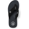 image:imageVolcom Mens Daycation Flip Flop Sandal  Soft Brushed Recliner Comfort Foam FootbedBlack V