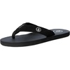 image:imageVolcom Mens Daycation Flip Flop Sandal  Soft Brushed Recliner Comfort Foam FootbedBlack V