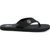 image:imageVolcom Mens Daycation Flip Flop Sandal  Soft Brushed Recliner Comfort Foam FootbedBlack V