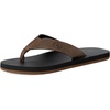 image:imageVolcom Mens Daycation Flip Flop Sandal  Soft Brushed Recliner Comfort Foam FootbedBrown V