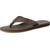 image:imageVolcom Mens Daycation Flip Flop Sandal  Soft Brushed Recliner Comfort Foam FootbedBrown Vlx