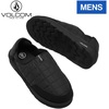 image:imageVolcom Mens Recliner Indoor Outdoor Slippers  Memory Foam Footbed With Folddown HeelBlack White