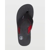 image:imageVolcom Mens Victor FlipFlop SandalBlackRed