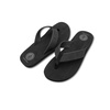 image:imageVolcom Mens Daycation Flip Flop Sandal  Soft Brushed Recliner Comfort Foam FootbedNew Black Destructo