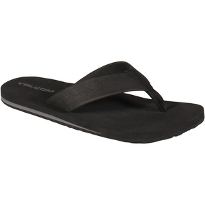 image:imageVolcom Mens Daycation Flip Flop Sandal  Soft Brushed Recliner Comfort Foam FootbedBlackBlack