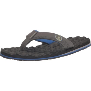 image:imageVolcom Mens Recliner Sandals  Waterfriendly Flip Flops With Recliner Comfort Foam FootbedNew Blue Combo