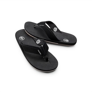 image:imageVolcom Mens Victor Sandals  Waterfriendly Flip Flops With Comfort Foam FootbedBlack