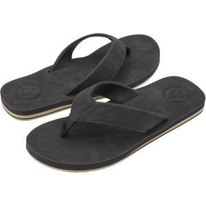 image:imageVolcom Mens Victor Sandals  Waterfriendly Flip Flops With Comfort Foam FootbedBlack LX