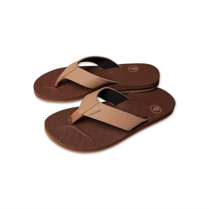 image:imageVolcom Mens Victor Sandals  Waterfriendly Flip Flops With Comfort Foam FootbedBrown Khaki