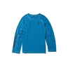 image:imageVolcom Boys Lido Solid Lycra Long Sleeve Rashguard 50 Uv ProtectionTidal Blue