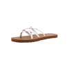 image:imageVolcom Womens New School Strappy Flip Flop Flat Slide SandalNew White
