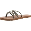 image:imageVolcom Womens New School Strappy Flip Flop Flat Slide SandalOlive