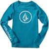 image:imageVolcom Boys Lido Solid Lycra Long Sleeve Rashguard 50 Uv ProtectionBarrier Reef