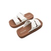 image:imageVolcom Womens Volcation Slide Sandals  Recliner Comfort Foam Footbed Padded Strap Slipon SlidesWhite