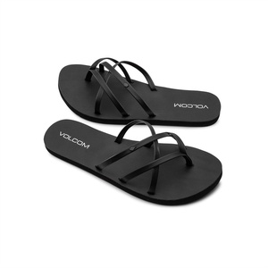 image:imageVolcom Womens New School Strappy Flip Flop Flat Slide SandalBlack Out