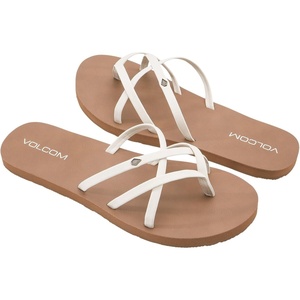 image:imageVolcom Womens New School Strappy Flip Flop Flat Slide SandalDesert Sand