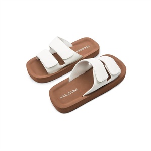 image:imageVolcom Womens Volcation Slide Sandals  Recliner Comfort Foam Footbed Padded Strap Slipon SlidesWhite