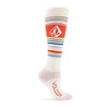 image:imageVolcom Womens Tundra Tech Light Weight Snowboard SockWhite S4