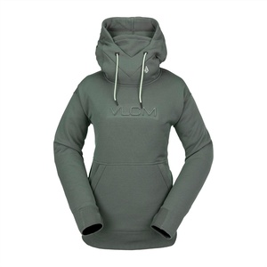 image:imageVolcom Mens Hydro Fleece Riding Hoodie  Waterrepellent Sweatshirt With Storm Hood amp ThumbholesEucalyptus S4