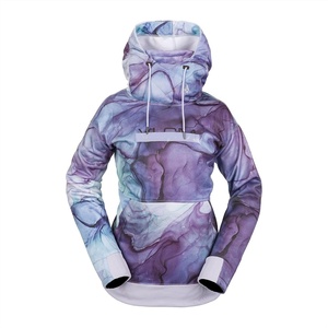 image:imageVolcom Mens Hydro Fleece Riding Hoodie  Waterrepellent Sweatshirt With Storm Hood amp ThumbholesGlacier Ink S4