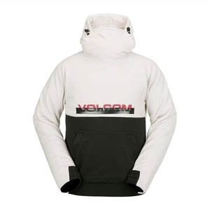 image:imageVolcom Mens Hydro Fleece Riding Hoodie  Waterrepellent Sweatshirt With Storm Hood amp ThumbholesIce