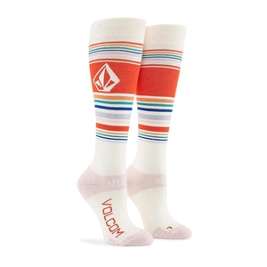 image:imageVolcom Womens Tundra Tech Light Weight Snowboard SockWhite S4