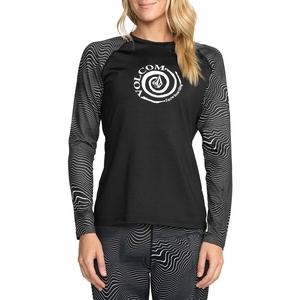 image:imageVolcom Womens VScience Thermal Base Layer Top  Quick Dry Long Sleeve ShirtBlkwhite