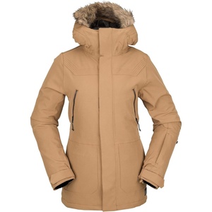 image:imageVolcom Womens Shadow Insulated Snowboard Ski Winter Hooded JacketCaramel S3