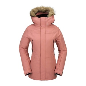 image:imageVolcom Womens Shadow Insulated Snowboard Ski Winter Hooded JacketEarth Pink S4