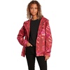 image:imageVolcom Womens Enemy Stone Hooded Zip Front Windbreaker Jacket Regular amp Plus SizeAuburn