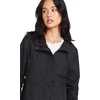 image:imageVolcom Womens Enemy Stone Hooded Zip Front Windbreaker JacketBlack 324