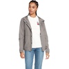 image:imageVolcom Womens Enemy Stone Hooded Zip Front Windbreaker JacketGunmetal Grey