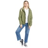 image:imageVolcom Womens Enemy Stone Hooded Zip Front Windbreaker JacketMoss