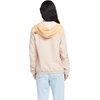 image:imageVolcom Womens Enemy Stone Hooded Zip Front Windbreaker JacketSand