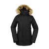 image:imageVolcom Womens Fawn Insulated Snowboard Ski Winter Hooded JacketBlack S4